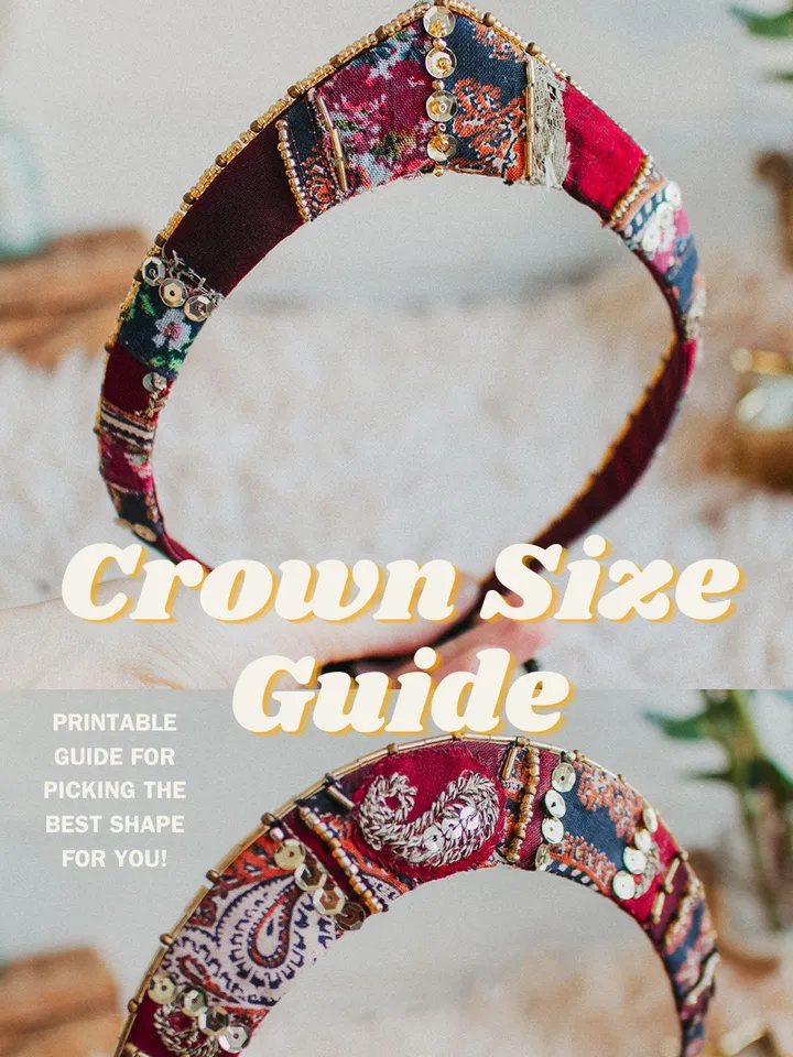 Free Printable Crown Size Guide for Maylina Soul Tiaras. Pick the perfect shape for yourself!