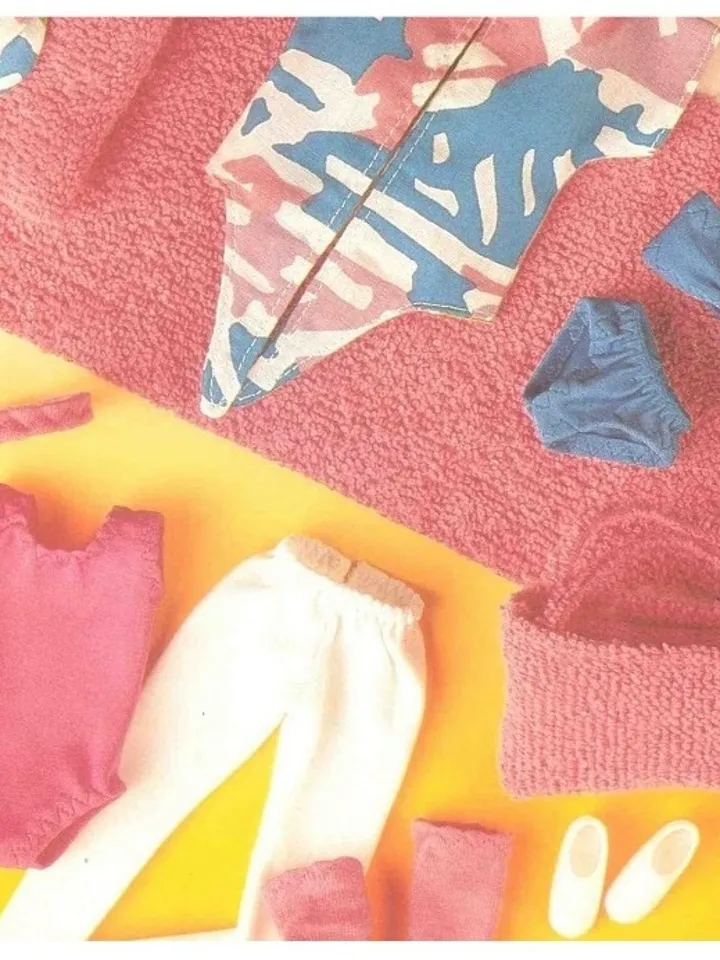 Vintage Barbie Sewing Pattern Wardrobe Clothes for Dolls 11-1/2" Digital Download PDF