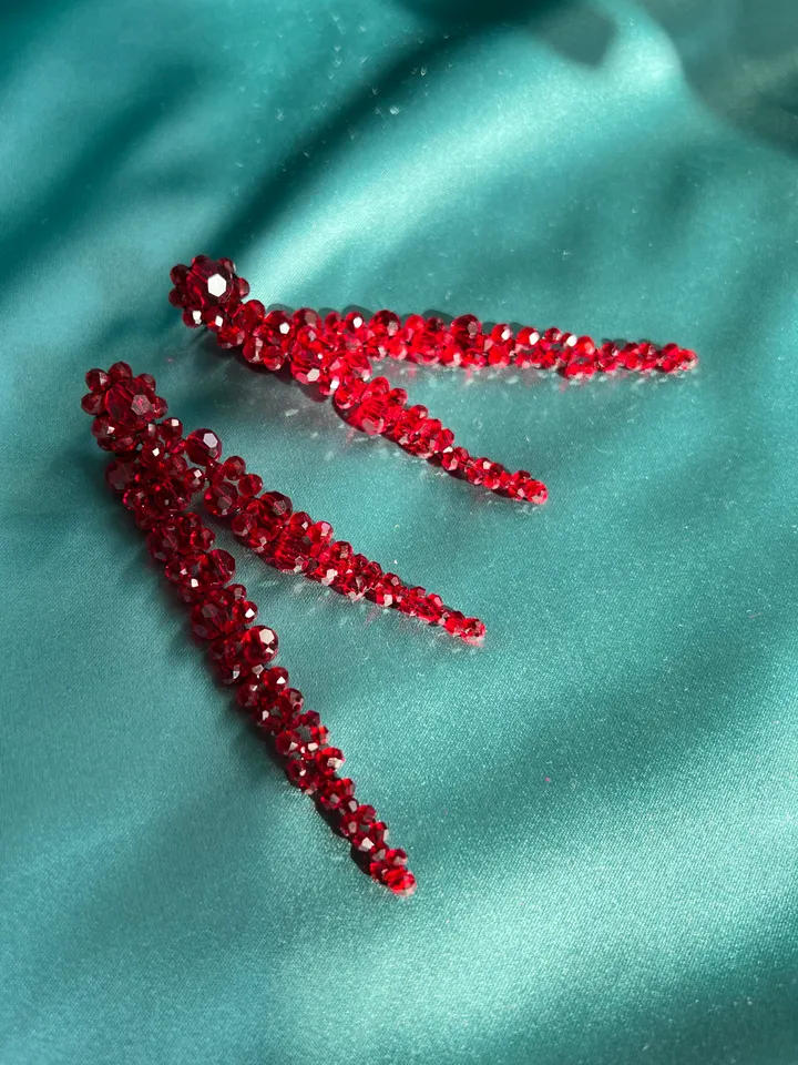 Crystal-embellished Drop Earrings