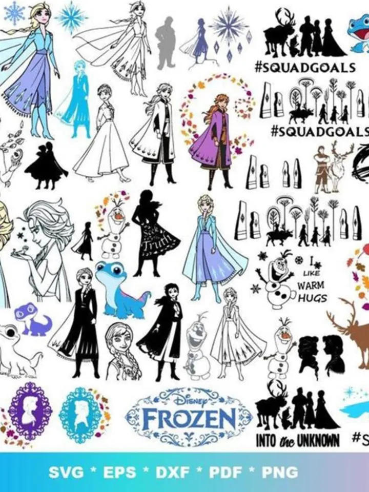 3000+ Frozen PNG, Frozen SVG, Frozen Clipart, Frozen 2 Clipart, Princess png svg clipart, Anna Elsa Olaf, Frozen 2 svg, Frozen birthday