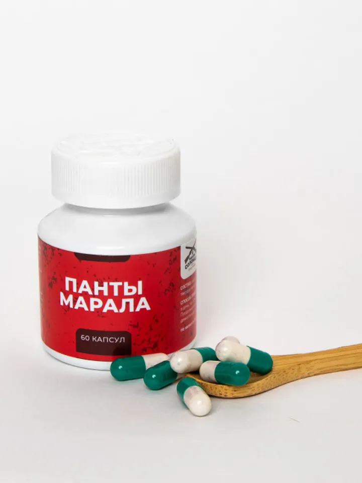 Maral antlers in capsules, 60 pcs