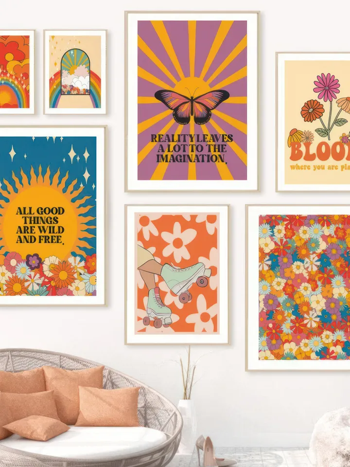 Good Things Retro Quote Wall Print Quote Wall Art Digital Print Download Digital Download Wall Print Retro Wall Decor Printable Wall Art