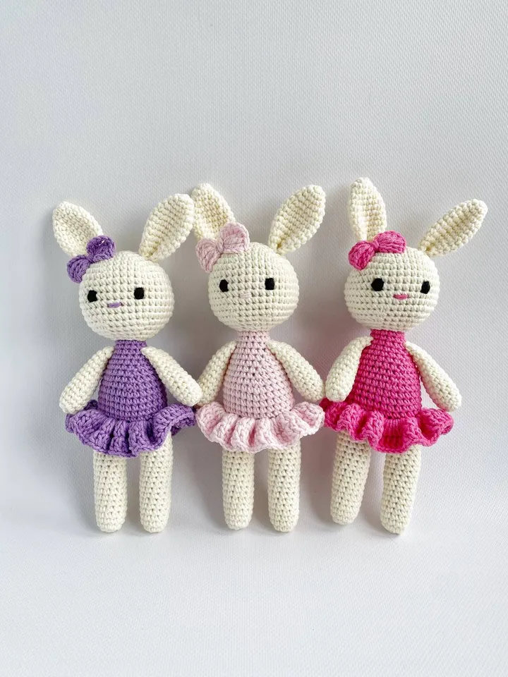 Crochet bunny pattern, Amigurumi bunny pattern