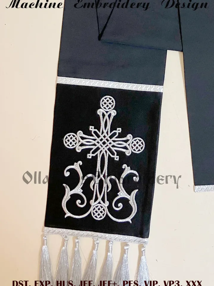 Christian Cross embroidery design