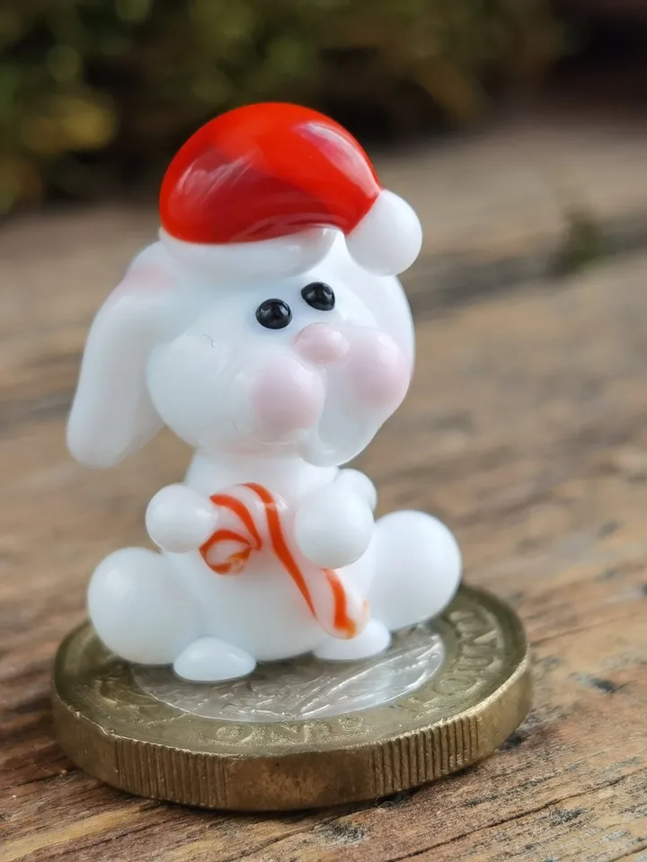 WHITE RABBIT FIGURINE Easter figurines Bunny ornament Easter Bunny decor Rabbit lover gift Rabbit statue Miniature dollhouse easter gifts