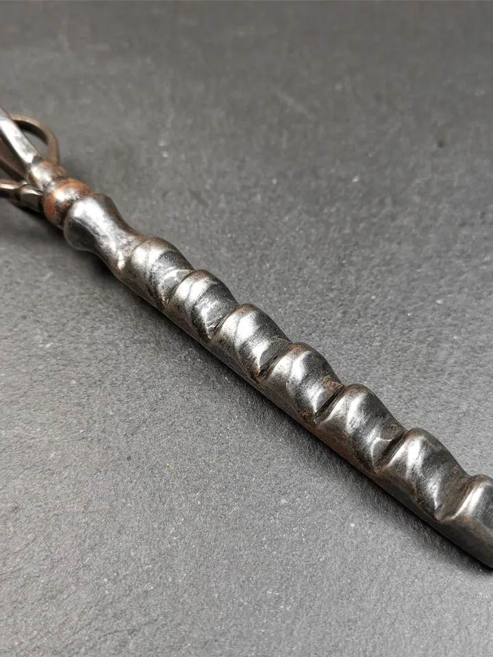 Gandhanra Antique Tibetan Amulet Ritual,Tibetan Ladder of Heaven, Made of Cold Iron, 5.3" Length