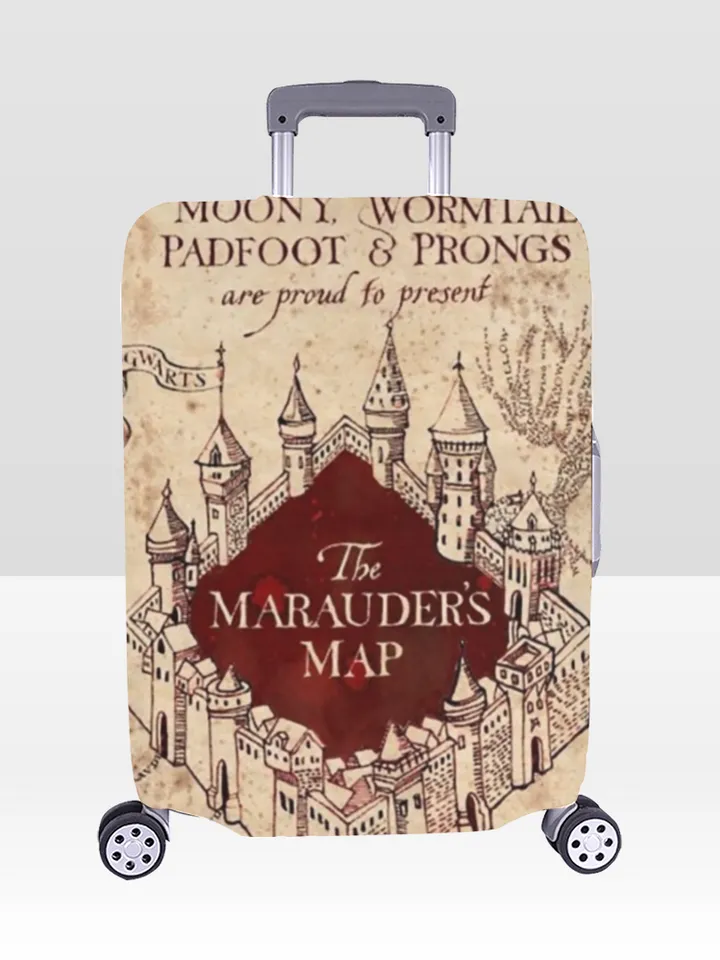Marauders Map Luggage Cover, Luggage Protective Print Cover, Case Cover