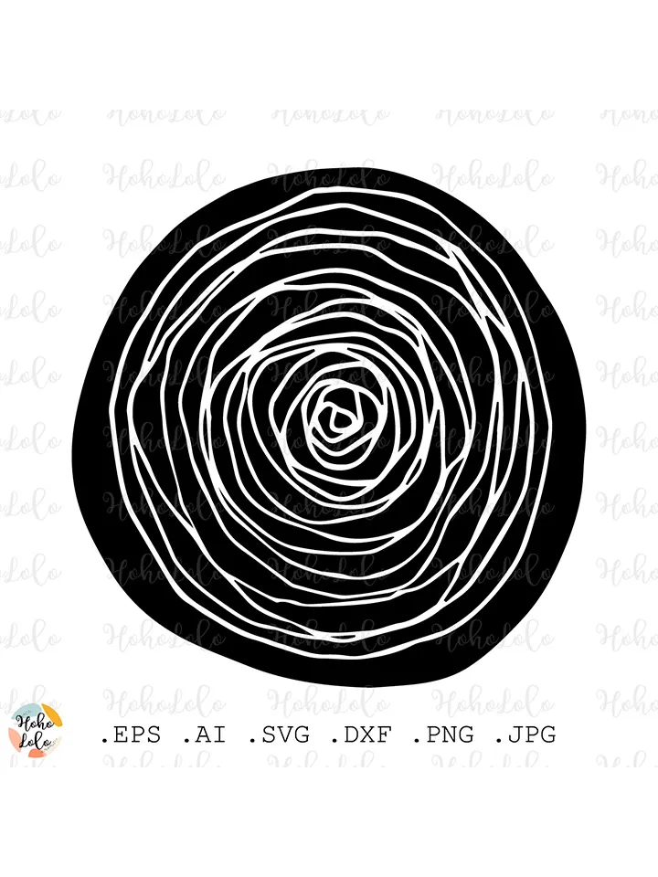 Boho Circles Svg, Boho Circles Silhouette, Boho Circles Linocut, Boho Circles Cricut, Boho Circles Clipart Png, Boho Circles Stencil Dxf