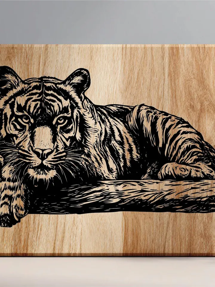 Vector 16 Tiger Design  Bundle  cute Tigress PNG for Sublimation Tiger SVG file for cricut, Wild Tiger Laser Cut file for engraving, Prints