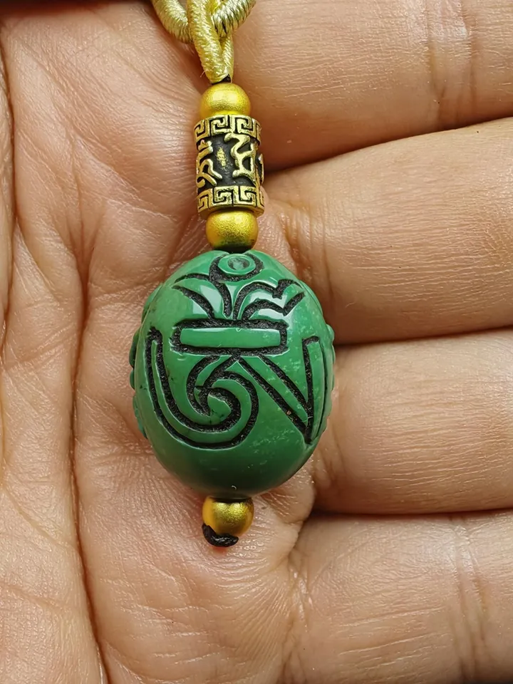 Optimized Turquoise Tibetan Citipai Skull Master Amulet, Gandhanra Hand Carved Tibetan Protective Charm,Spiritual Necklaces