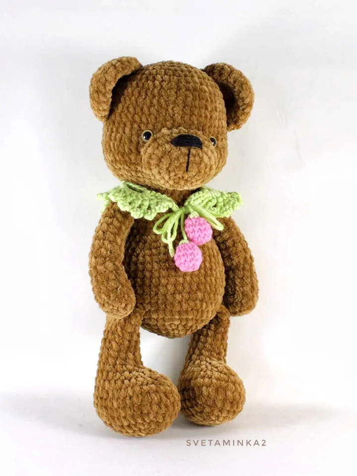 Crochet Teddy Bear Pattern. Amigurumi Plush Animal. Digital Download. PDF.