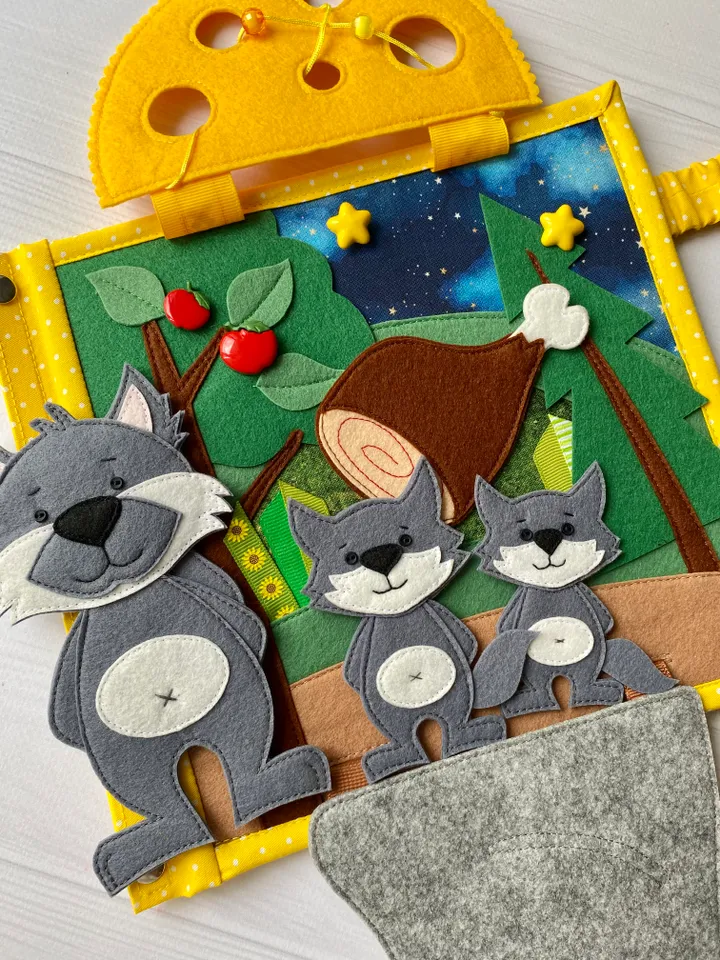 Quiet book forest animals