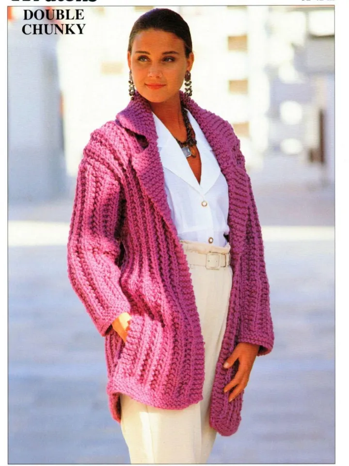 Cardigan knitting pattern, chunky cardigan pattern, jacket knitting pattern, easy pattern cardigan pdf instant download