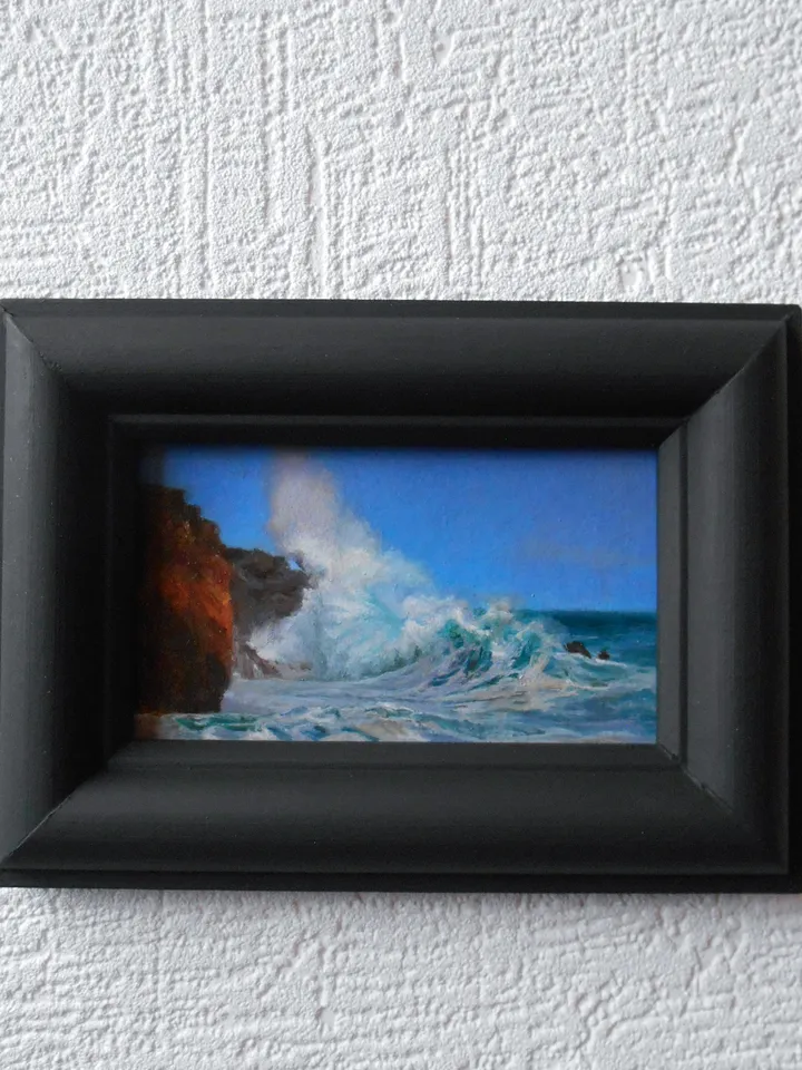 Seascape miniature oil painting Original artwork