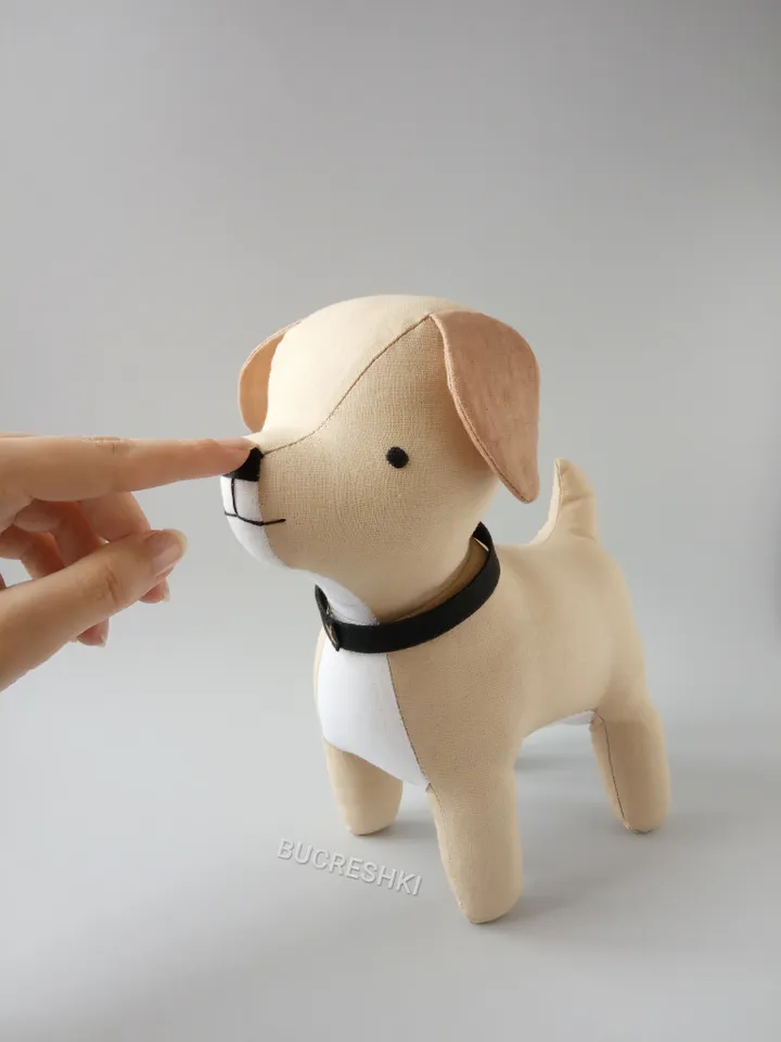 Stuffed Puppy Sewing Pattern PDF