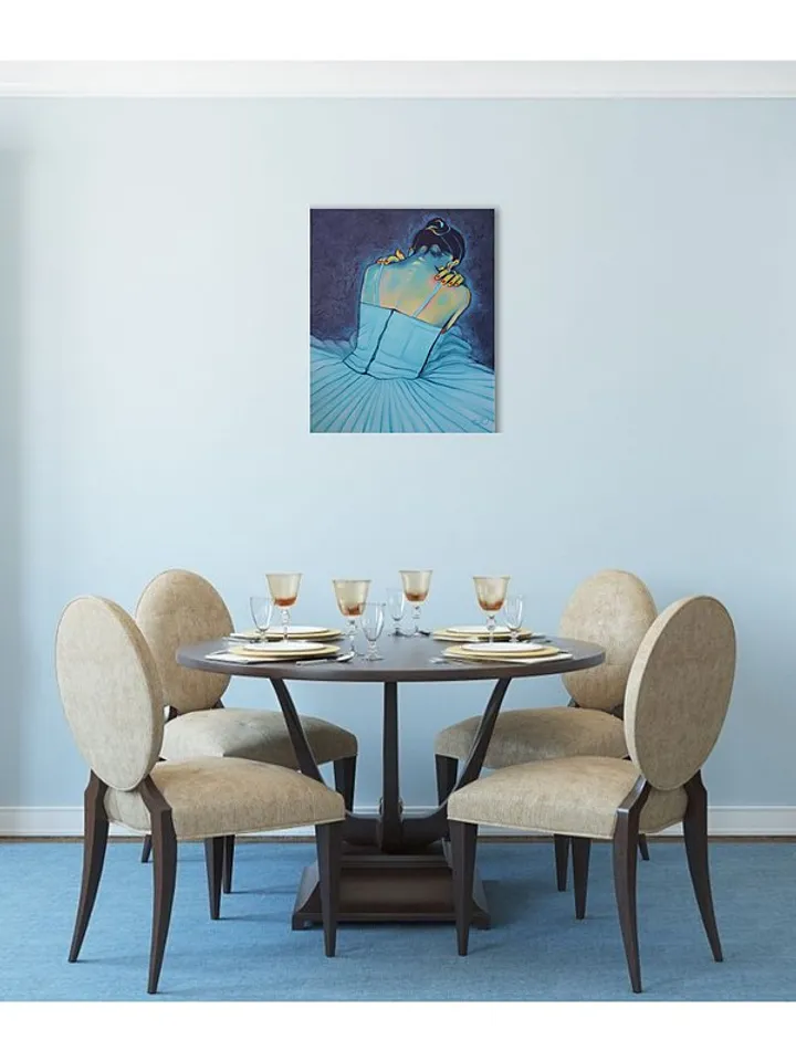 Ballerina Painting Woman Original Art Dancer Wall Art Oil Painting Canvas Art