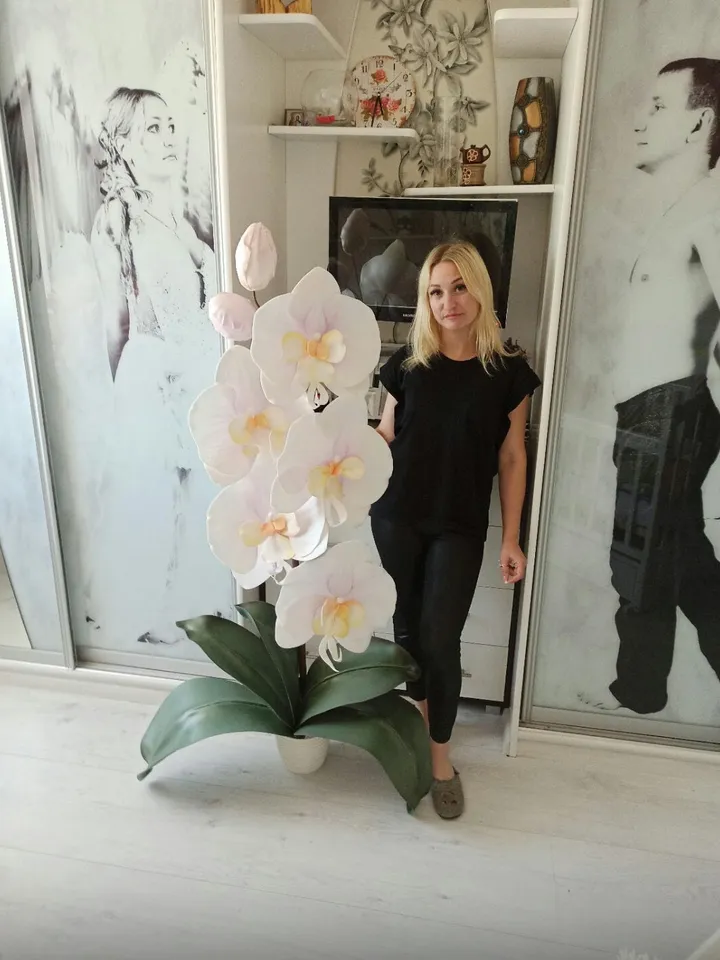 orchid floor lamp, luminous flower, giant flower, bedroom floor lamp, led lamp, floor lamp