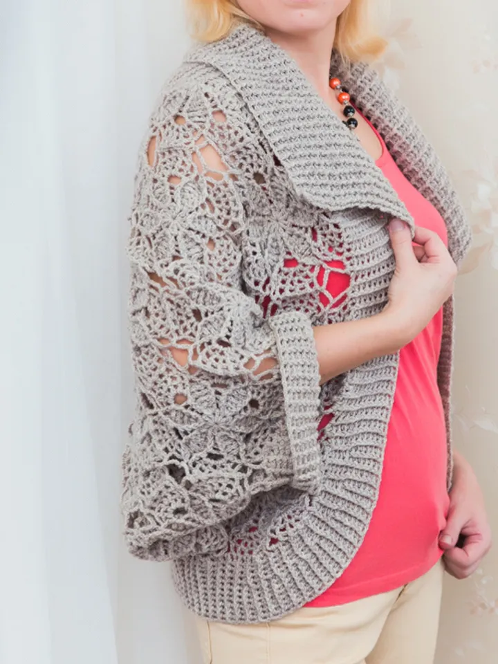 Lacy Shrug Vintage Crochet Pattern