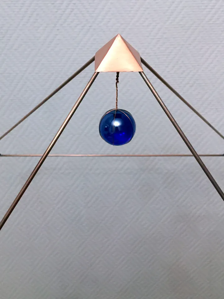 Copper pyramid healing, Kupfer Tense pyramid, mini pyramid, meditation copper pyramid , reiki healing tool