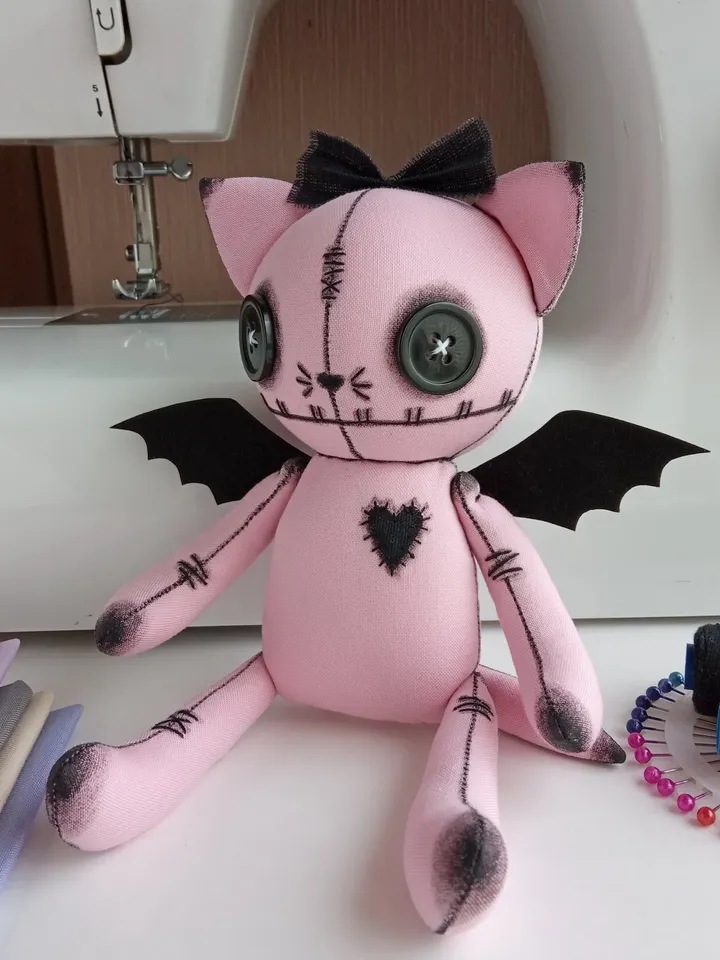 Handmade Cat Doll – Pink
