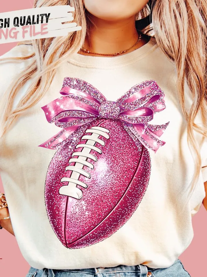 Pink Football png Glitter football Disco football Game day Football mama Sports Football girly Pink Ribbon png Football Pink Out Football