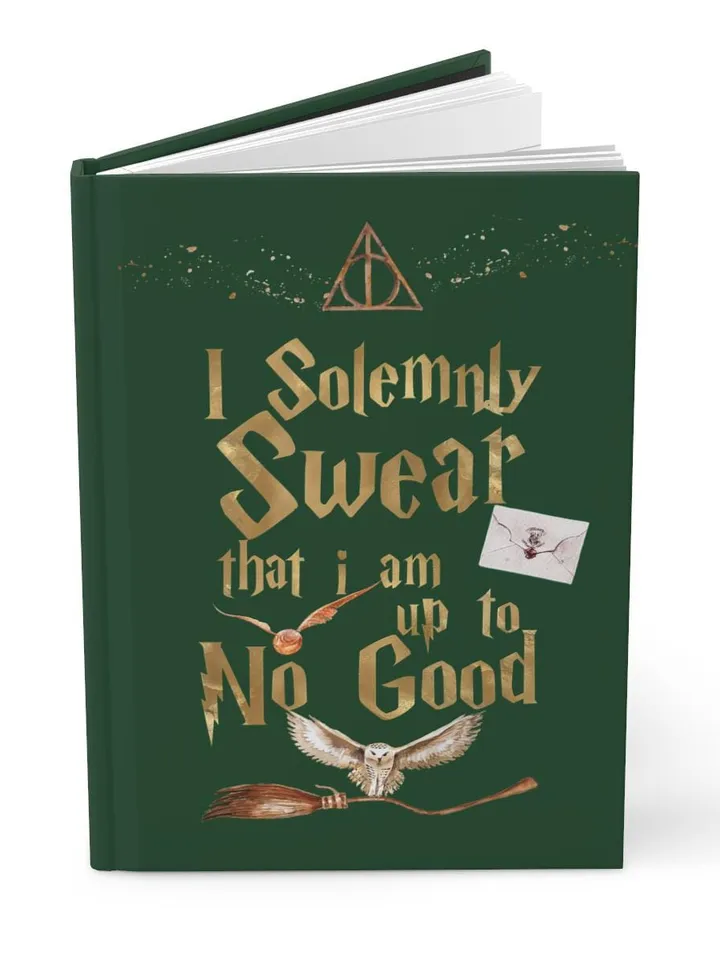 Wizarding World Hardcover Journal, Magic Notebook, Spell Book, Fantasy Diary, Gift, Magic gift Matte Journal