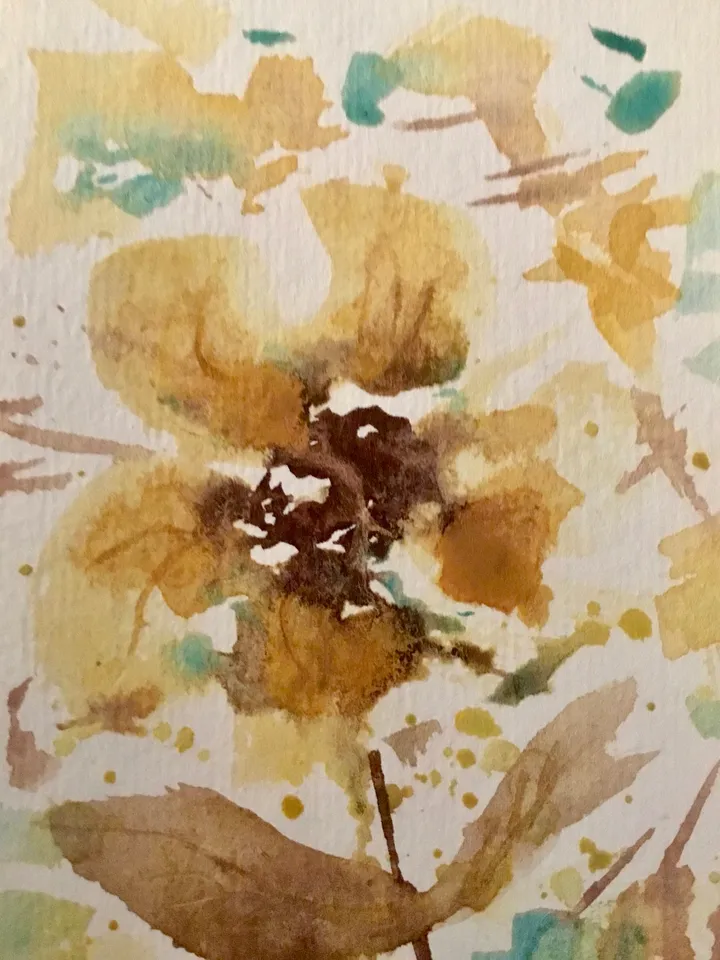 Set of 4 handpainted watercolor greeting cards,original floral watercolour cards,unique handmade cards for any occasion,floral gift cards.