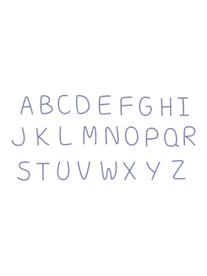 Font machine embroidery design,Script embroidery font,2 sizes Instant Download-04