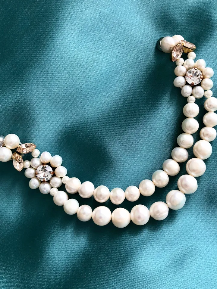 Double Row Natural Pearl Bracelet