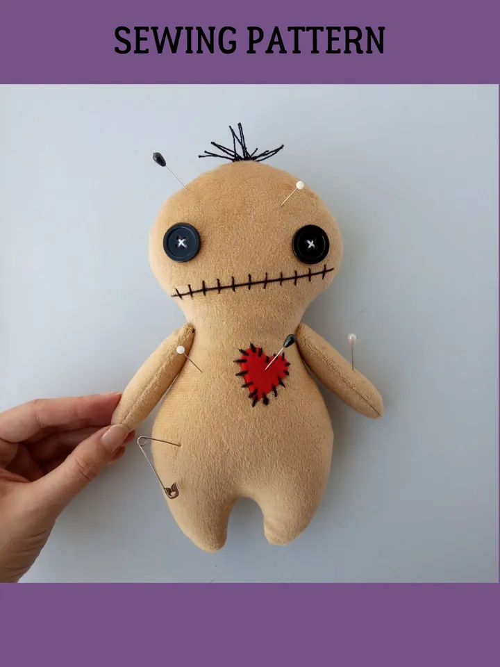 Plush Voodoo Doll Pattern PDF