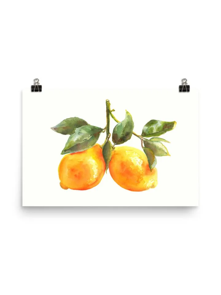 Lemon Watercolor Painting, Still Life Lemon, Yellow Art Print, Kitchen Wall Decor, Italian Kitchen Art, Country Kitchen, Farmhouse Art Print