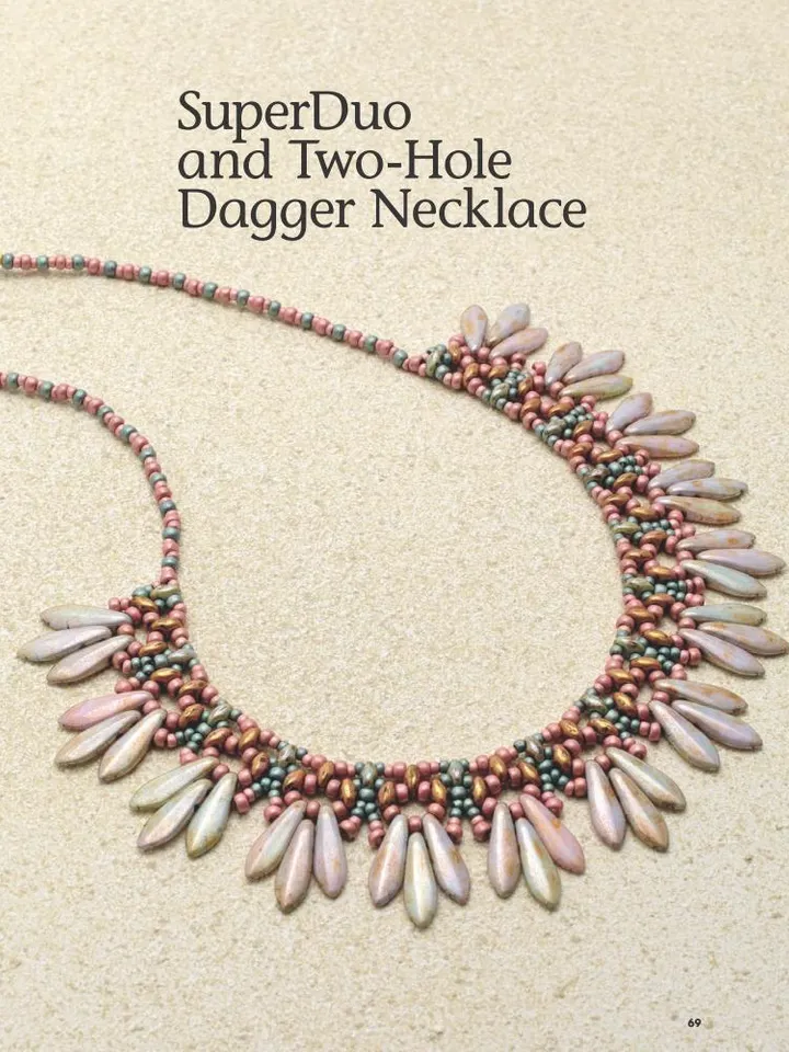 Stitching with Two-Hole Shaped Beads