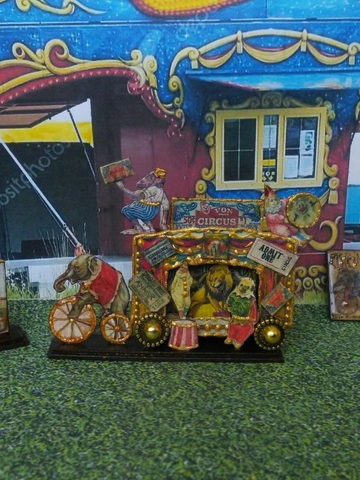 Circus for the dollhouse. Miniature circus.1:12 scale.