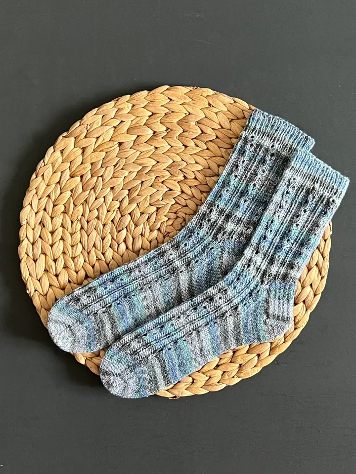 Handmade knitted womens socks/ Warm knitted accessory