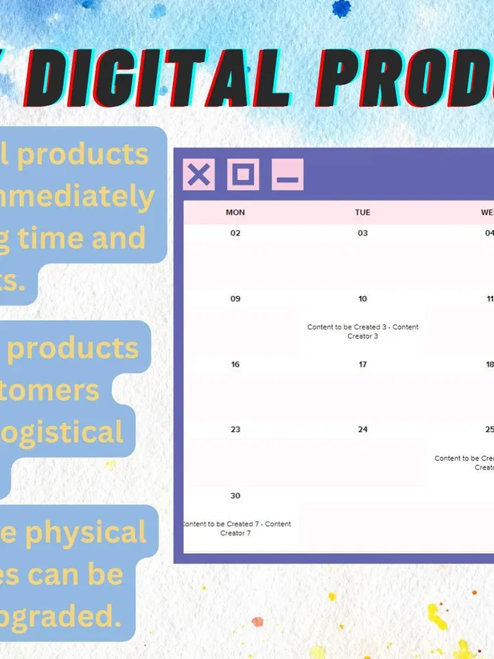 Editable Content Calendar Template, Google Sheets, Digital Download for Bloggers, Small Businesses & Social Media Managers,