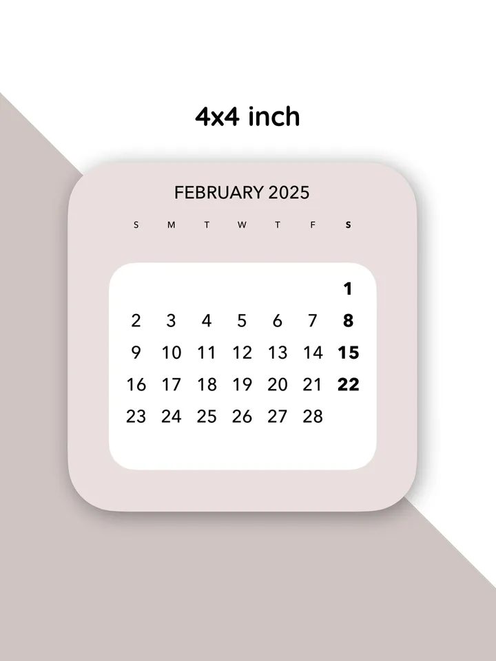 Desk Calendars: Printable Monthly Cards for Your Planner Divider! Monthly planner templates. Easy print desk calendar 2025. Calendar crafting. Sunday week start