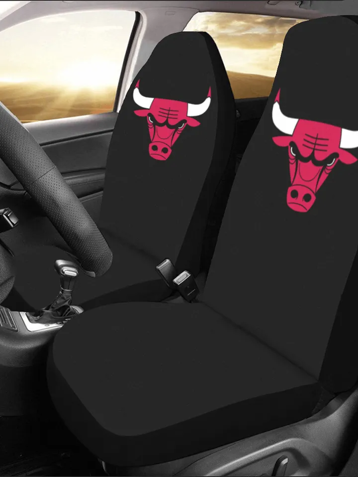 Chicago Bulls Car Seat Covers Set of 2 Universal Size