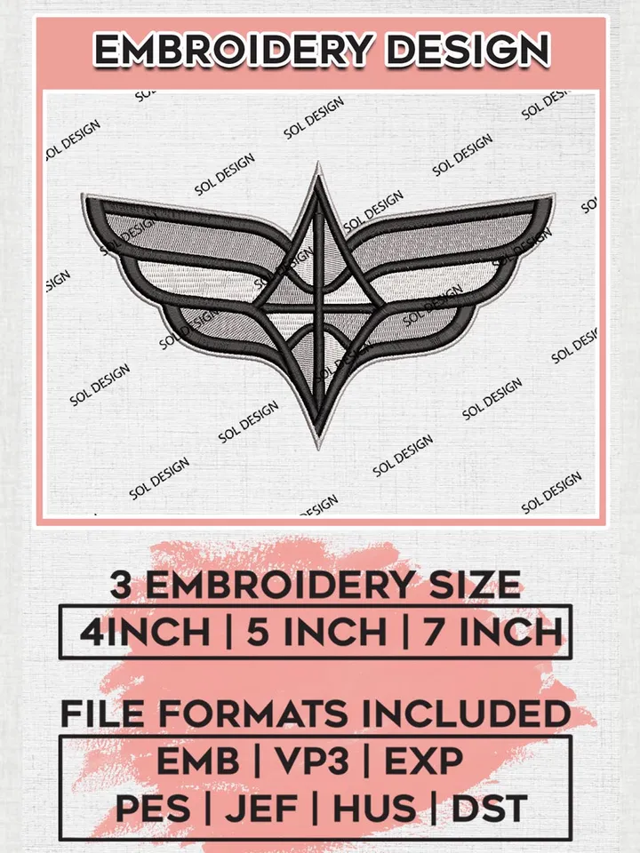 WNBA Las Vegas Aces Logo Embroidery Files, WNBA Las Vegas Team Embroidery Designs, WNBA Teams, 3 sizes, Machine embroidery designs, Digital Download
