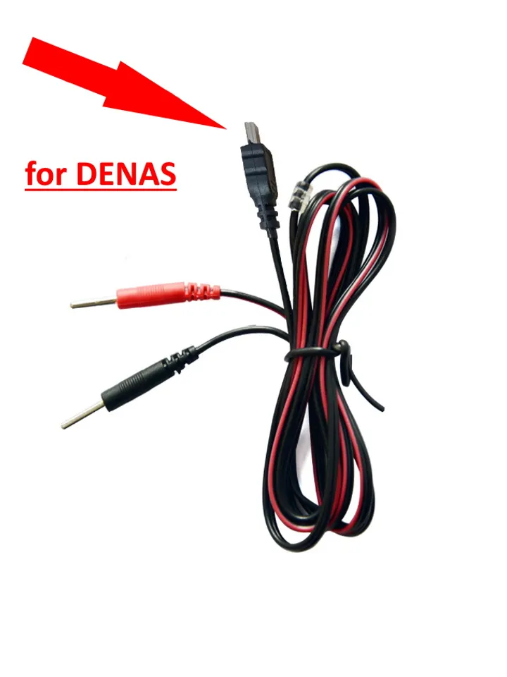 2 PCs Pin Electrode Pads with Connecting Cable for Any Model devices Denas PCM OR SCENAR