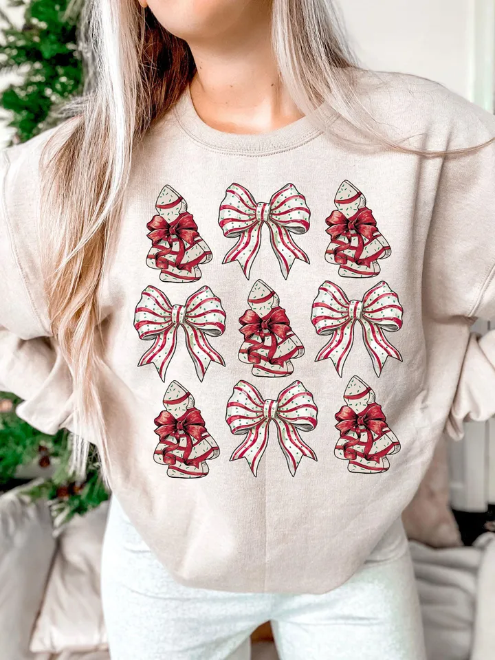 Coquette Christmas Tree Cake Png, Christmas Bow Png, Christmas Tree Cake Bow Png, Retro Holiday Png, Merry Christmas Png,Girly Christmas Png