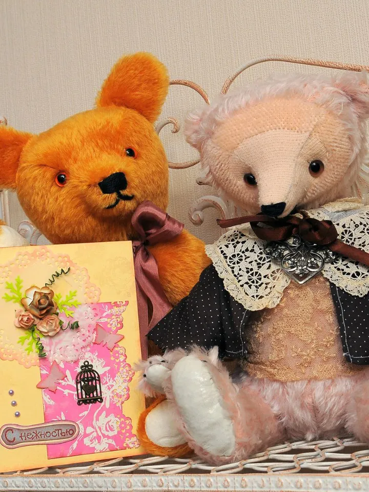 PDF Sewing Antique Style Prick Up Ears Teddy Bear Pattern 18 inch (45cm) Artist design/ traditional classic big  bear
