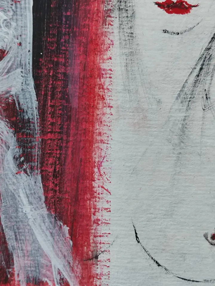 Nude Woman Original painting Wabi-sabi
