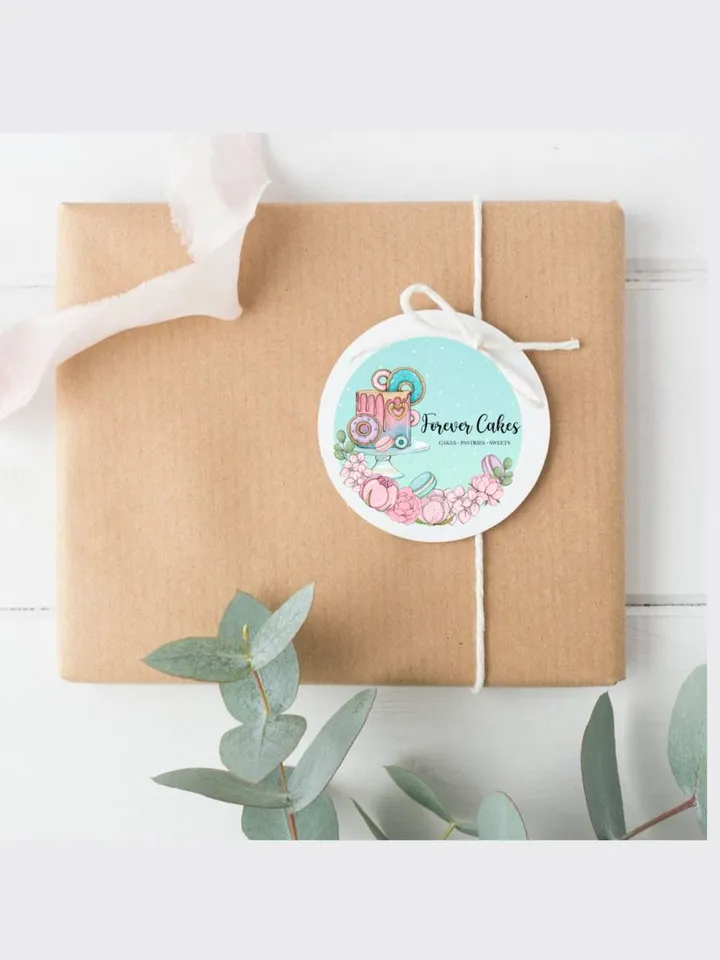 Lovely Cake Shop Premade Logo Design, Sweets Logo, Cake Designer Logo, Pastry Logo, Sugar Watercolor Logo, Baker Logo, Home Bakery Logo