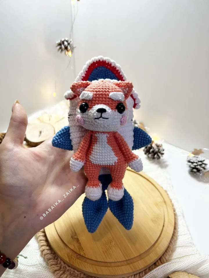PDf Shark Dog Crochet pattern, Amigurumi Shark, Crochet Shiba Inu Pattern, Crochet Puppy, Amigurumi Shiba, Crochet Cute Dog Amigurumi