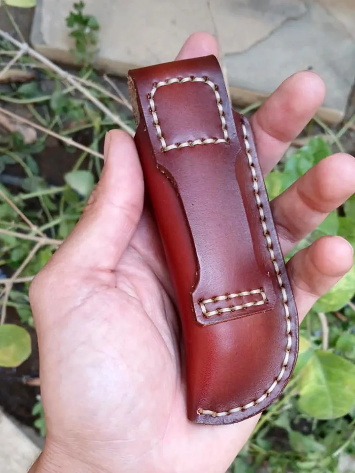 Leather Case for Opinel 7 8 knife, Knife Sheath for Opinel, PDF leather sheath, Belt Pouch holster, PATTERN, Handmade, easy and simple