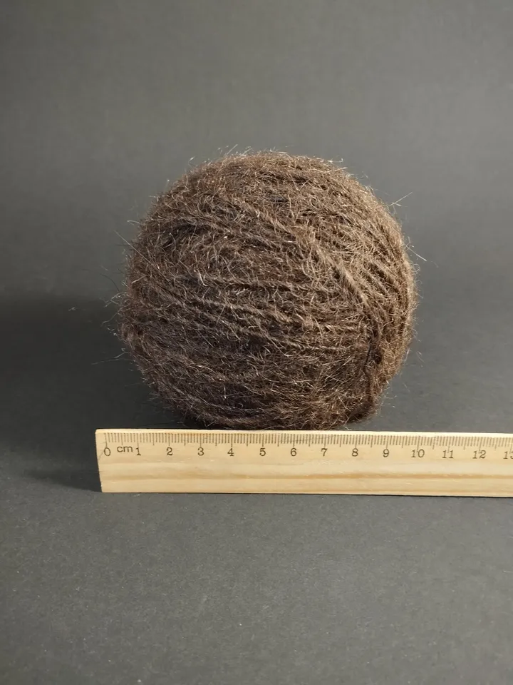 Ball wool of a large forest predator.