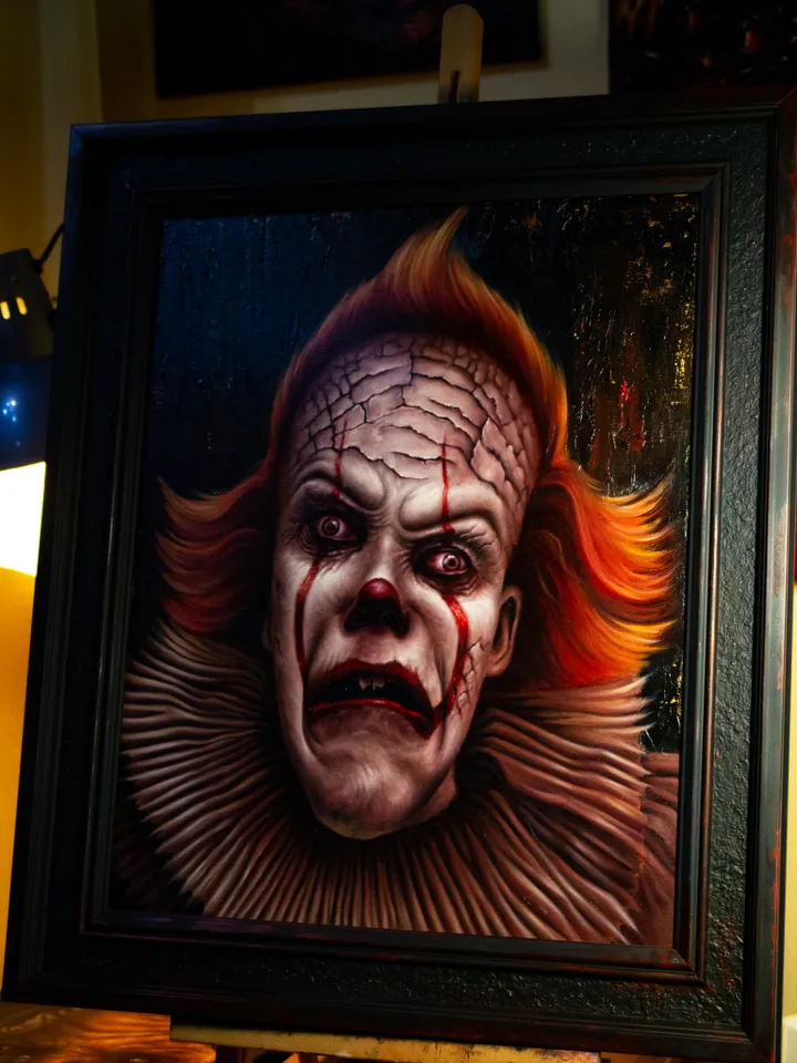 Oil painting Pennywise the Dancing Clown It