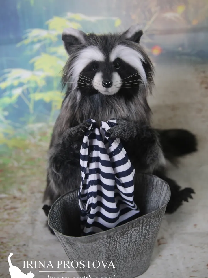 Raccoon sewing pattern plush toy | instruction how to sew | Stuffed Animal Sewing Tutorial