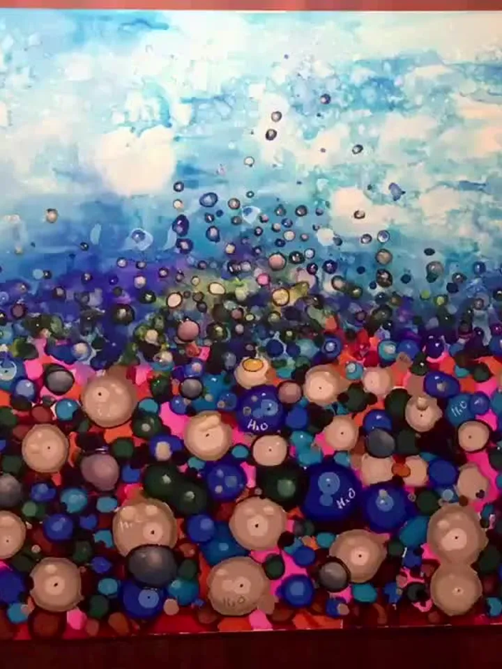 Formula,mix media fantasy painting on yupo paper,colourful alcohol inks and stained glass painting,original unique painting,wall decor,gift.