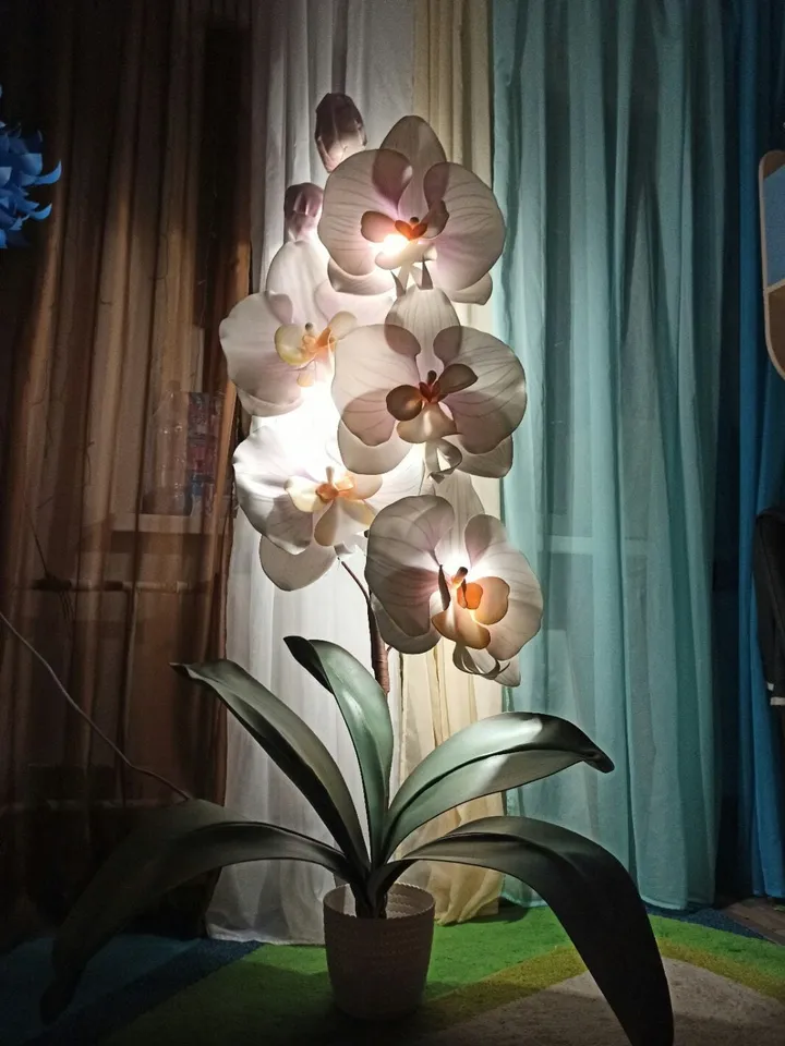 orchid floor lamp, luminous flower, giant flower, bedroom floor lamp, led lamp, floor lamp